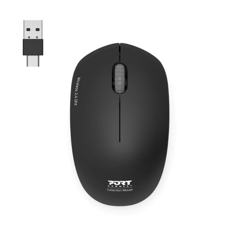900540_wr_01 Port Connect MOUSE COLLECTION II WIRELESS Graphite - Image 1