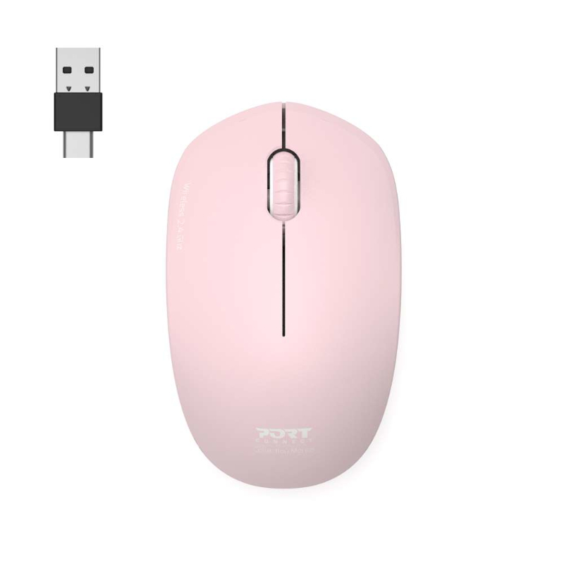 900541_wr_01 Port Connect MOUSE COLLECTION II WIRELESS Blush - Image 1