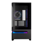 Asus Prime AP202 ARGB Curved Tempered Glass Micro-ATX Chassis – Black - Image 2