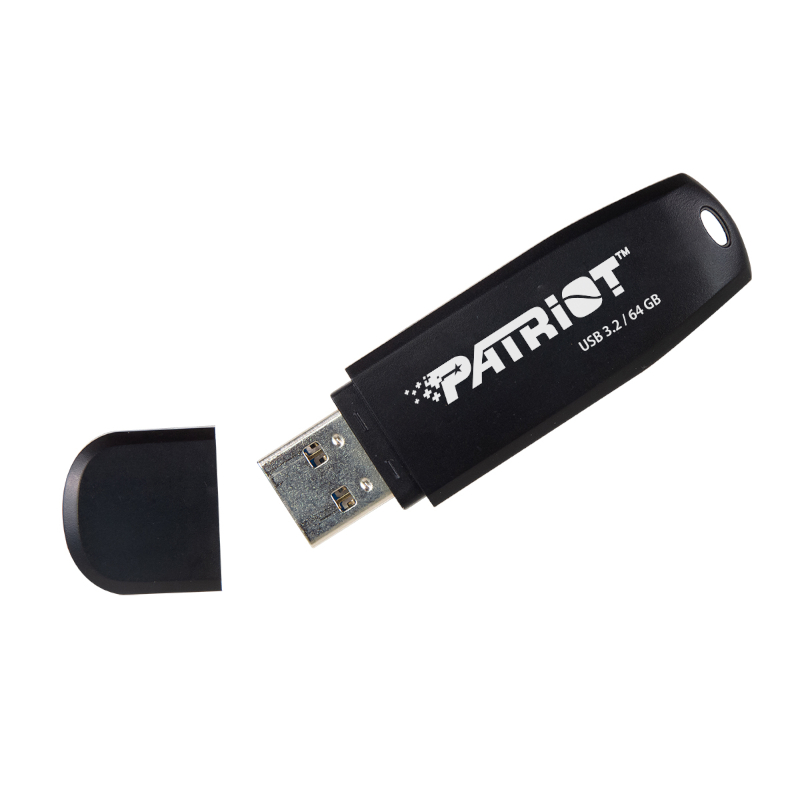 PSF64GXRB3U_wr_01 Patriot Xporter Core 64GB USB3.2 Flash Drive - Black - Image 1