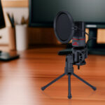 REDRAGON SEYFERT 3.5mm Aux Gaming Mic and Tripod - Black - Image 4