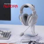 REDRAGON Over-Ear AURORA Gaming Headset - White - Image 2