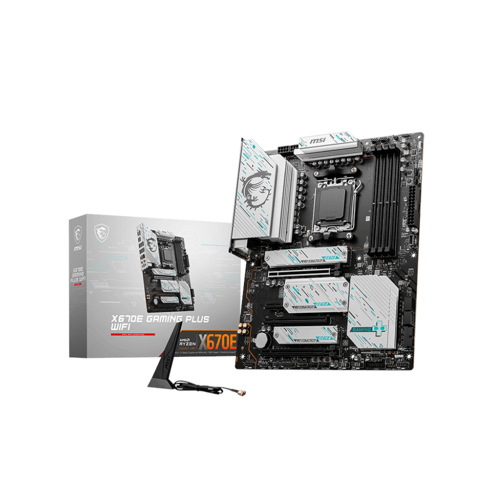 X670EGAMINGPLUSWIFI_wr_01 MSI X670E GAMING PLUS WIFI AMD AM5 ATX Gaming Motherboard - Image 1