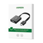 UGREEN HDMI to VGA Adapter, with 3.5mm Audio and Power Port - Black - Image 5