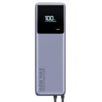 Xiaomi 165W Power Bank 10000mAh (Integrated Cable)-Silver - Image 2