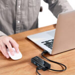 UGREEN USB Type-A Male to Ethernet Adapter with 3-Port USB Hub – Black - Image 2