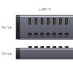 UGREEN 7 in 1 USB 3.0 Hub-Grey - Image 4
