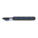 Port USB3.0 to 4 x USB3.0 5Gbps 4 Port Hub - Black - Image 3