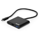 Port USB Type-C to 1 x HDMI|1 x USB3.0|1 x Type-C 60W PD Dock - Black - Image 2