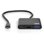 Port USB Type-C to 1 x HDMI|1 x USB3.0|1 x Type-C 60W PD Dock - Black - Image 3
