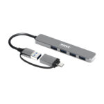 Port Connect USB Type-C to 4-port USB-A 3.0 Hub - Image 3