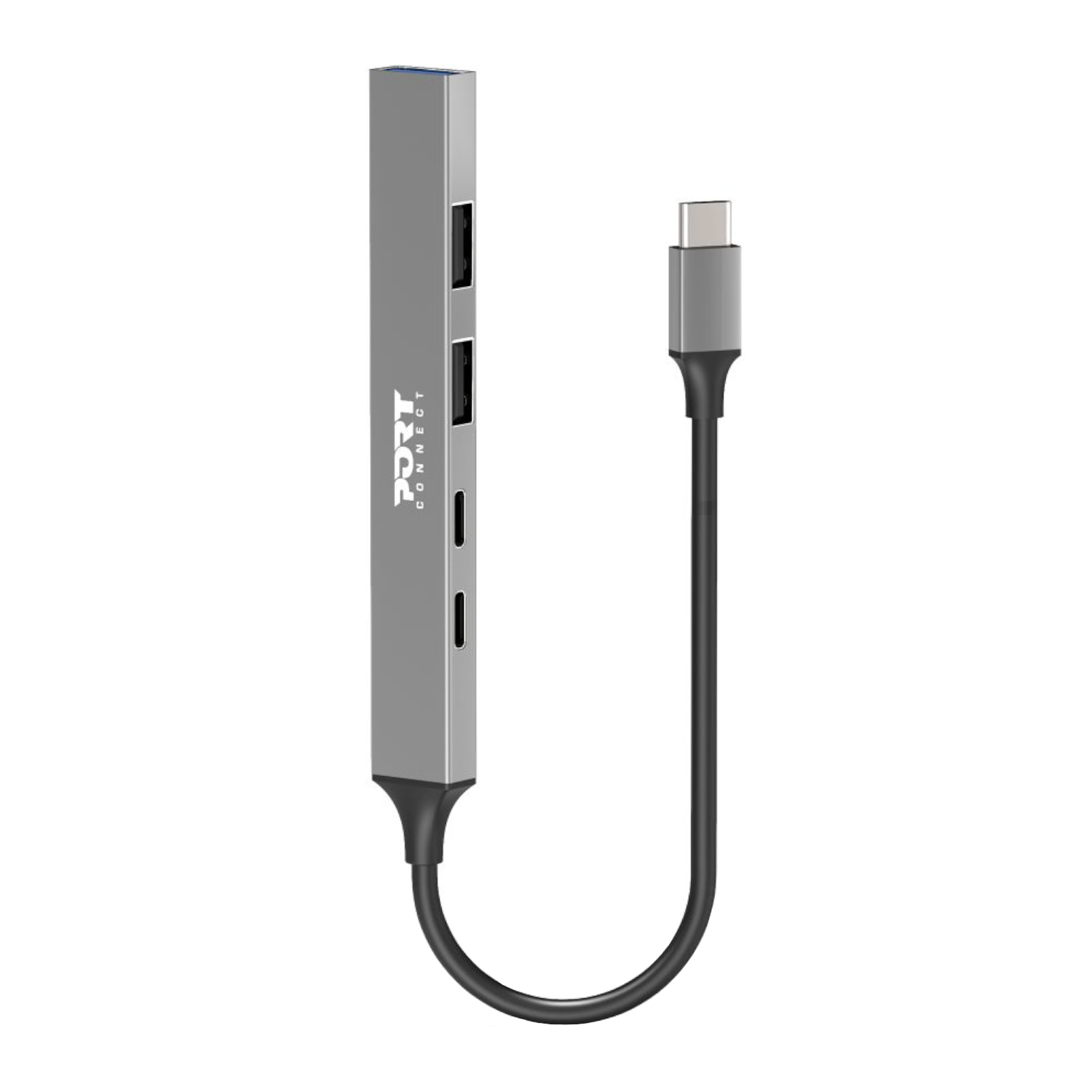 Port USB Type-C Hub 4 x USB + 1 x Charging Port - Image 2