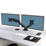 PORT Monitor Arm VESA Dual Screen - Black - Image 5