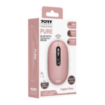 Port Connect PURE MAC Rechargeable Wireless and Bluetooth Mouse - Copper Rose - Image 5