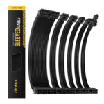 Antec 300mm Sleeved Braided Power Extension Cable Kit - Black 