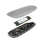 Asus Cobble M.2 SSD Type-C Enclosure and Crucial E100 480GB NVMe Bundle - Grey - Image 5