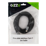 GIZZU 60W 480Mbps Type-C 2m Cable - Image 4