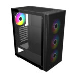 FSP M220 ATX Mid Tower Gaming Chassis - Black - Image 4