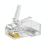UGREEN Cat6 RJ45 Modular Plugs (50 Pcs)–Transparent with Gold Contacts - Image 2