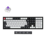 Keychron Q6 HE QMK Full-size Wireless Custom Mechanical Keyboard (Nebula Switch) – Carbon Black