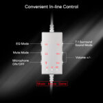 REDRAGON Over-Ear AURORA Gaming Headset - White - Image 5