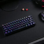 REDRAGON DRACONIC PRO Mechanical 61 Key|Bluetooth 5.0|RGB 9 Colour Modes|Rechargable Battery|Type-C Charging Cable Gaming Keyboard - Black - Image 5
