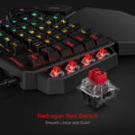 REDRAGON Diti Elite Pro One-Handed RGB Wireless Mechanical Gaming Keyboard - Black - Image 5