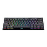 REDRAGON Horus Mini 61Key Red Switch RGB Low Profile Gaming Mechanical Keyboard - Black - Image 2
