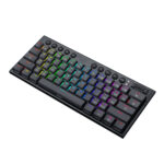 REDRAGON Horus Mini 61Key Red Switch RGB Low Profile Gaming Mechanical Keyboard - Black - Image 4