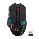 REDRAGON Enlightment 19000DPI RGB Wireless Gaming Mouse - Black