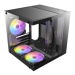 Antec VCX10M RGB Micro-ATX | ITX Mini -Tower Gaming Chassis - Black - Image 5