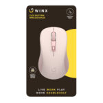 WINX CLICK Easy 1600DPI 2.4GHz Wireless Mouse - Pink - Image 3