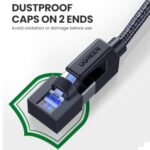 UGREEN Cat8 Nylon Braided Ethernet Cable - 40Gbps with Modular Plugs - 3m - Image 4