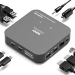 Port Connect Multi-port USB Type-C 2x4K Office Docking Station