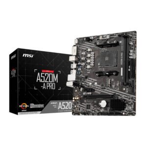 MSI A520M-A PRO AM4 AMD MATX Gaming Motherboard