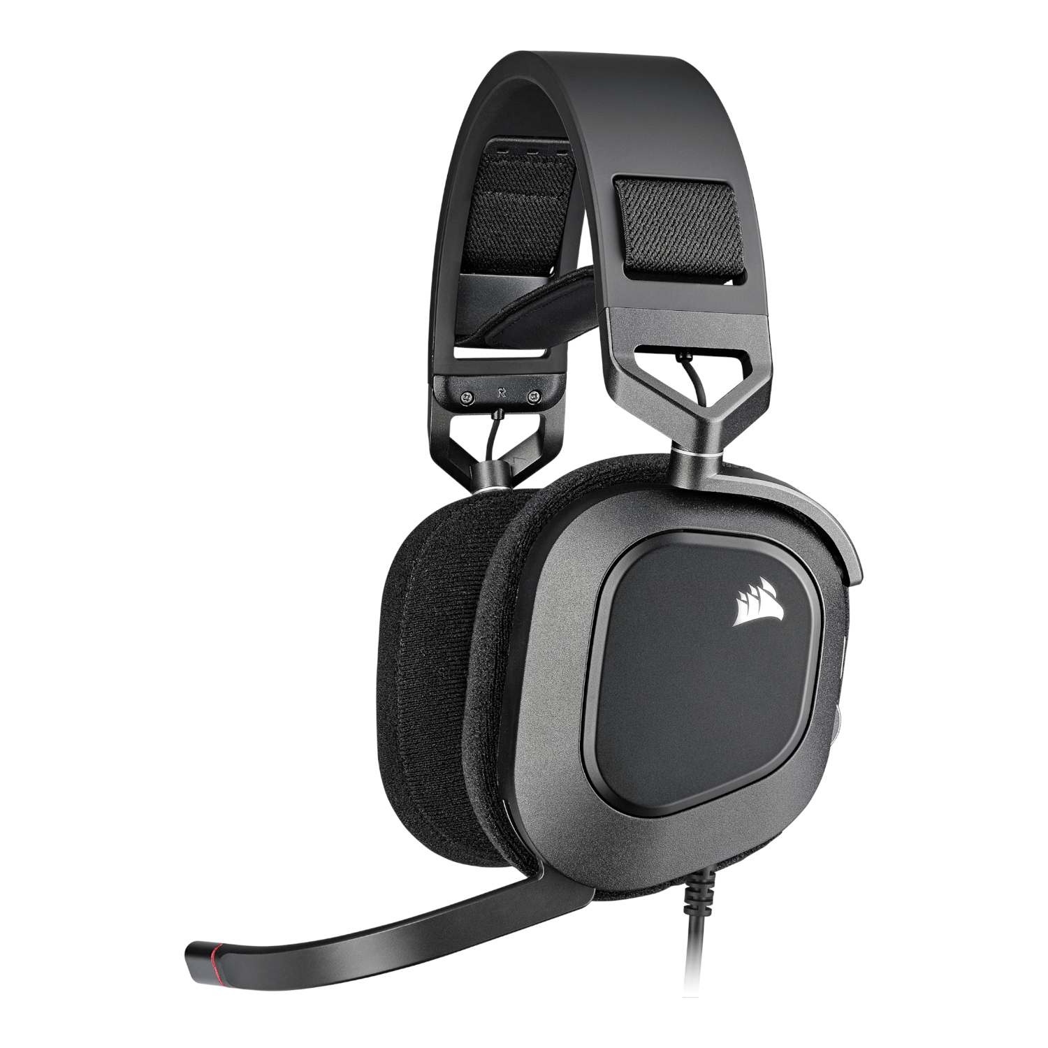 Corsair HS80 RGB USB Wired Over-Ear Gaming Headset — Carbon Black - Image 1