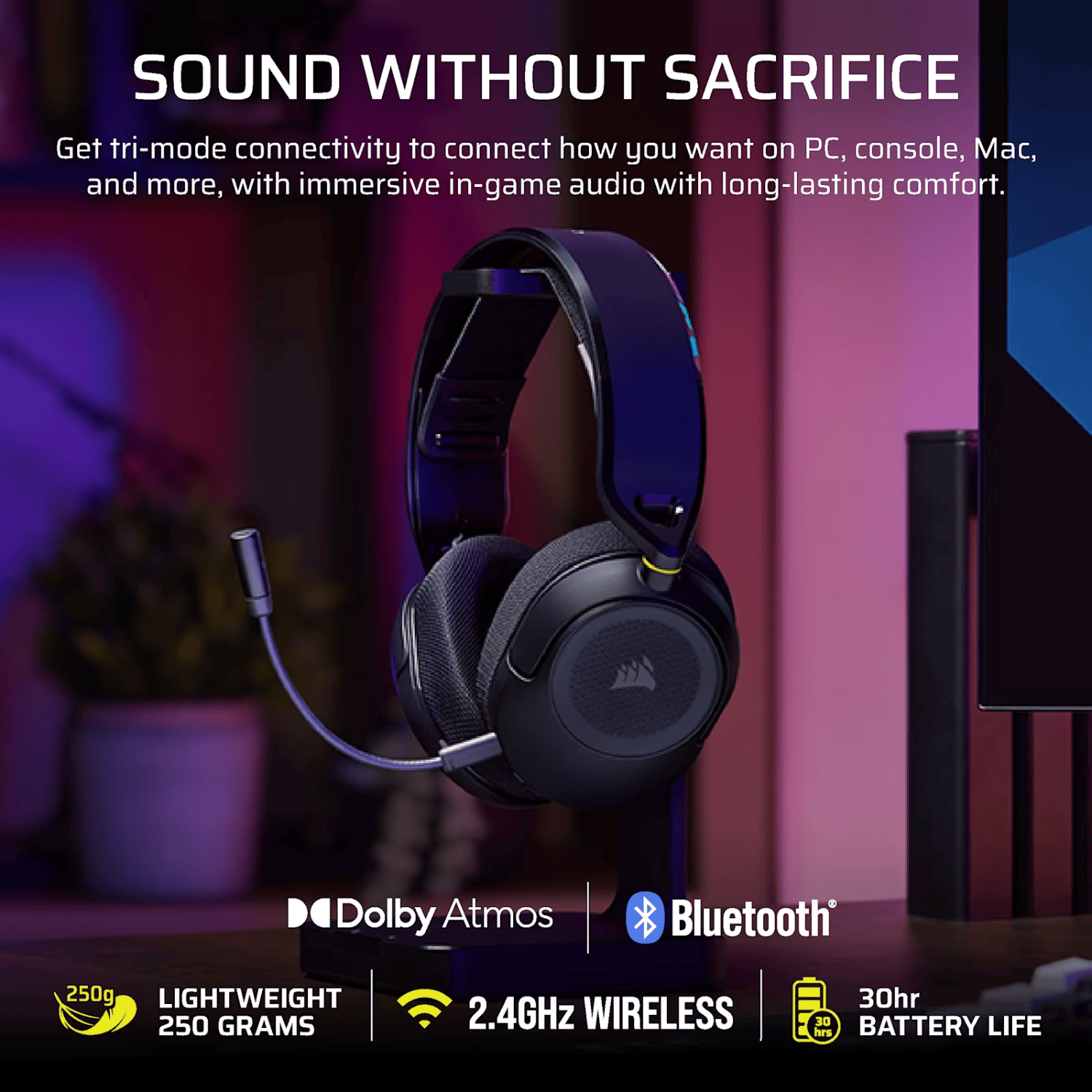 Corsair HS35 v3 Wireless Gaming Headset - Carbon