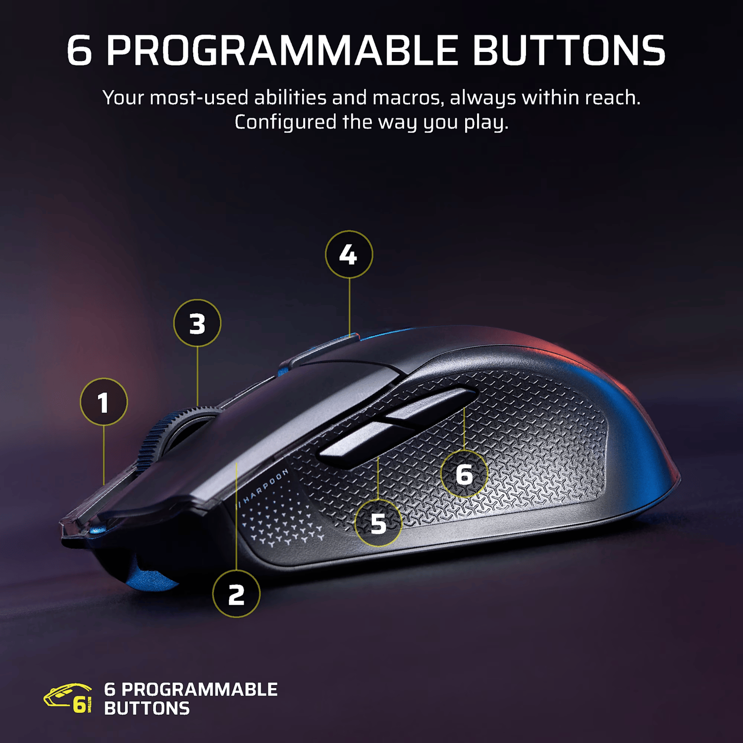 Corsair HARPOON v2 26000 DPI Wireless Gaming Mouse