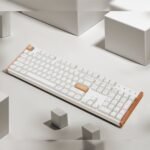 Keychron K10 HE Special Edition Full-size Hot-Swap Gateron Dbl-Rail Nebula Switch RGB Wireless Keyboard - White (Wood + Al) - Image 5