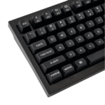 Keychron double Shot KSA PBTFull Keycap Set - White On Black