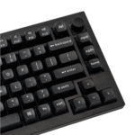 Keychron double Shot KSA PBTFull Keycap Set - White On Black