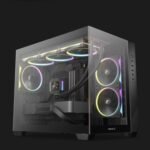 Deepcool CG330 3F Panoramic Dual-Chamber Micro-ATX Gaming Chassis - Black