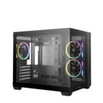 Deepcool CG330 3F Panoramic Dual-Chamber Micro-ATX Gaming Chassis - Black
