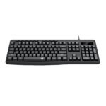 Redragon BK-7366 Full-size Ergonomic Wired Membrane Office Keyboard - Black