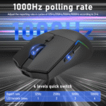 Redragon NAGA RGB 10000DPI Wireless Mouse- Black - Image 5