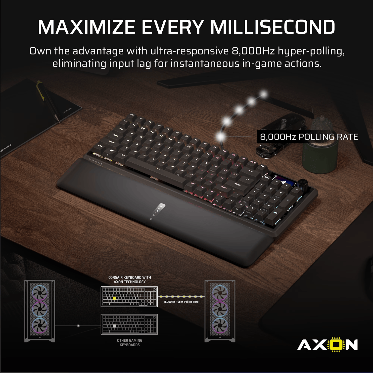 Corsair VANGUARD 96 Mechanical Gaming Keyboard, CORSAIR MLX Plasma - Black