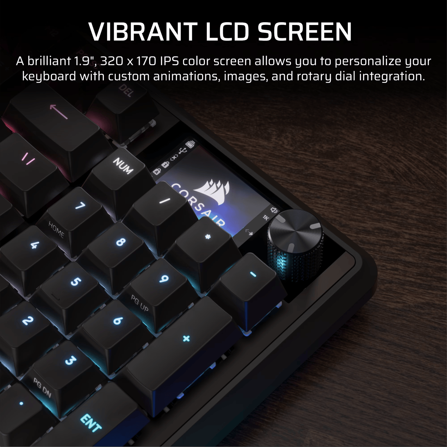 Corsair VANGUARD 96 Mechanical Gaming Keyboard, CORSAIR MLX Plasma - Black