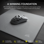 Corsair MM Anti-fray Cloth Medium Gaming Mouse Pad – Gray
