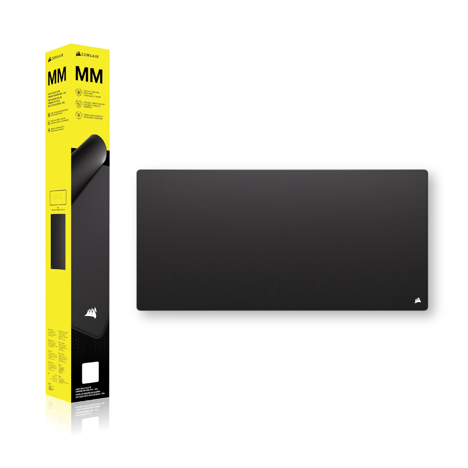 Corsair MM Anti-fray Cloth Gaming Mouse Pad 3XL - Black
