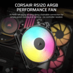 Corsair RS120 ARGB 120mm PWM Fan - Black